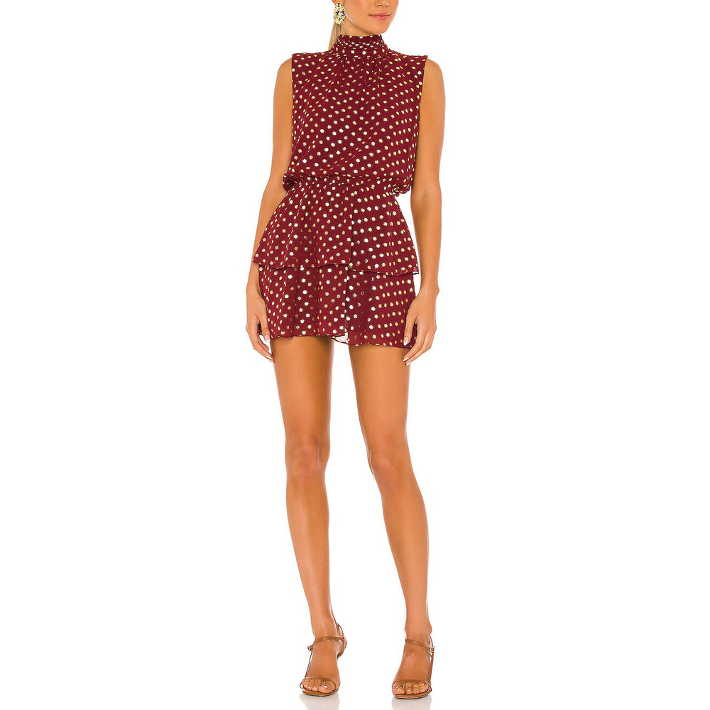 Yumi Kim 'Kiss Me' Red Poly Dress Size M